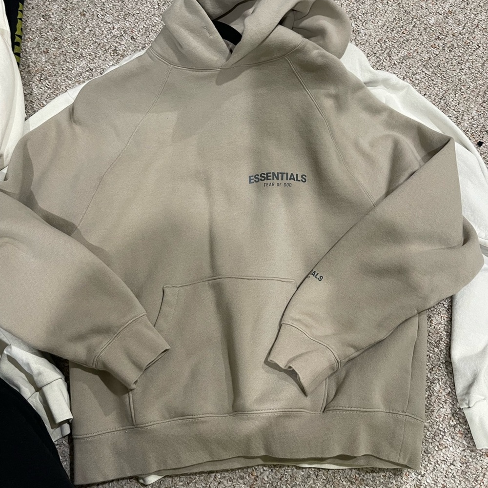 Tan Essentials Fear of God hoodie